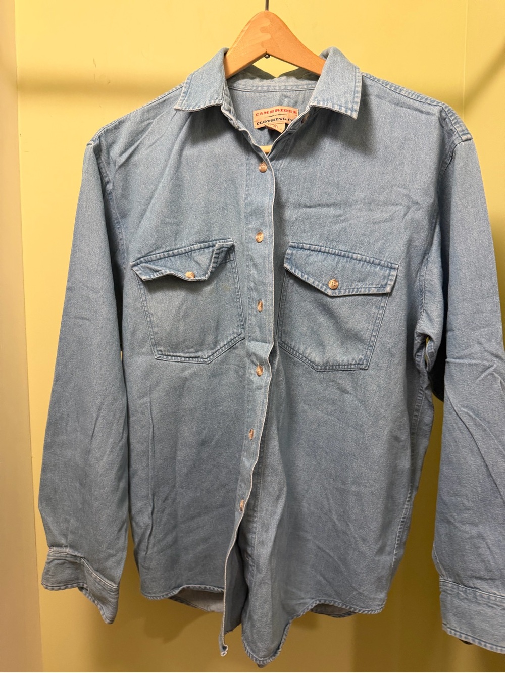 Women’s Light Blue Denim Button-Up Shirt